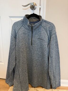 Eddie Bauer Men’s Quarter Zip Sweater Size 2X Blue